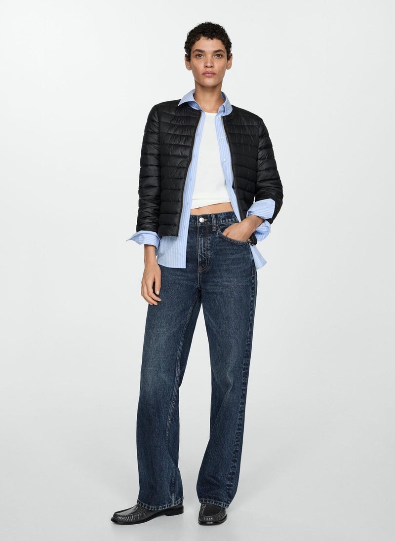 MANGO Pocket Quilted Jacket  - Image 4