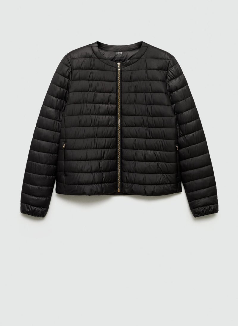 MANGO Pocket Quilted Jacket  - Image 5