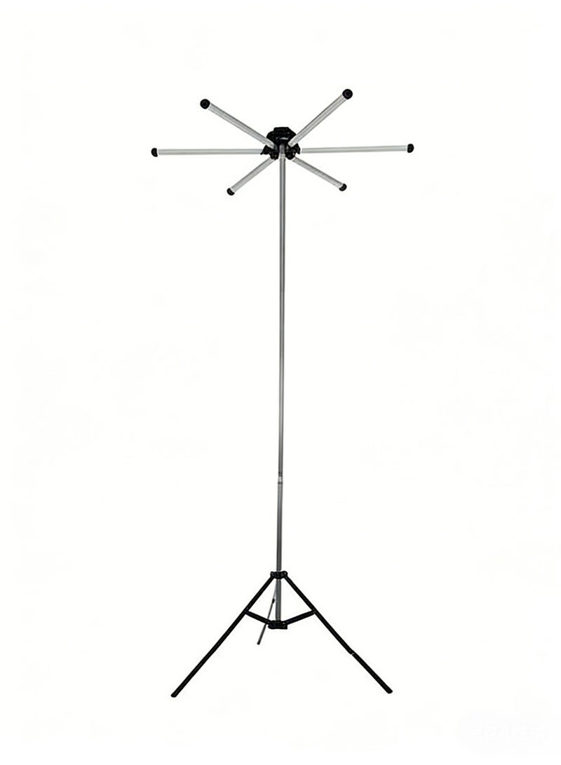 كروني مصباح تخييم احترافي Crony Vip-08 بقوة 120 واط - رأس إضاءة سداسي سداسي الجوانب بقوة 12000 لومن، مجموعة كاملة مع حامل ثلاثي القوائم بطول 3.5 متر وجهاز تحكم عن بُعد للمناسبات الخارجية - Image 1