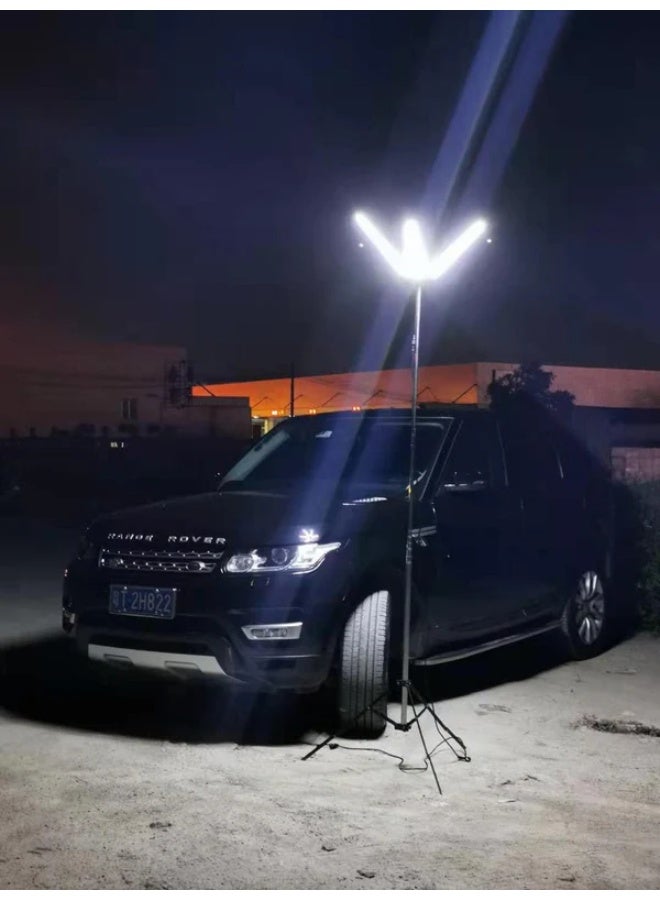 كروني مصباح تخييم احترافي Crony Vip-08 بقوة 120 واط - رأس إضاءة سداسي سداسي الجوانب بقوة 12000 لومن، مجموعة كاملة مع حامل ثلاثي القوائم بطول 3.5 متر وجهاز تحكم عن بُعد للمناسبات الخارجية - Image 5