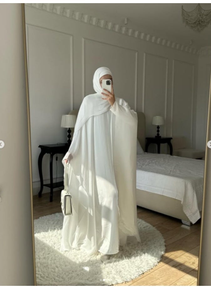 أربع قطعة مجموعة فستان الشرق الأوسط العادي فضفاضة فستان رداء أنيق - Image 2