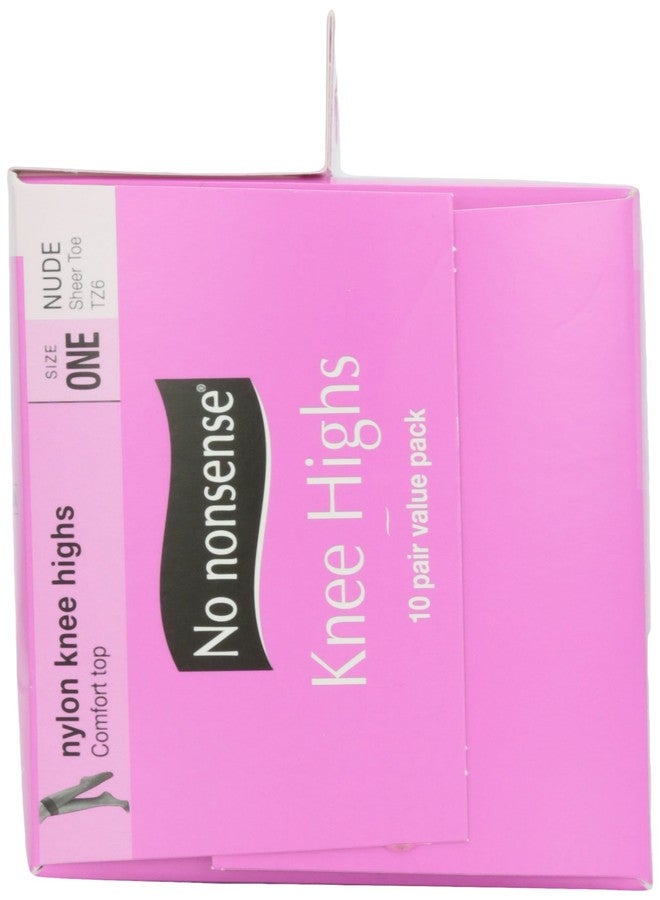 No Nonsense Knee High Value Pack, Nude Color, 10 ct - Image 2