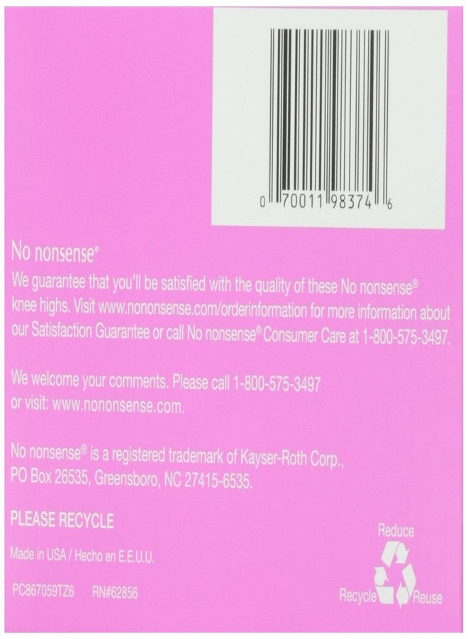 No Nonsense Knee High Value Pack, Nude Color, 10 ct - Image 5