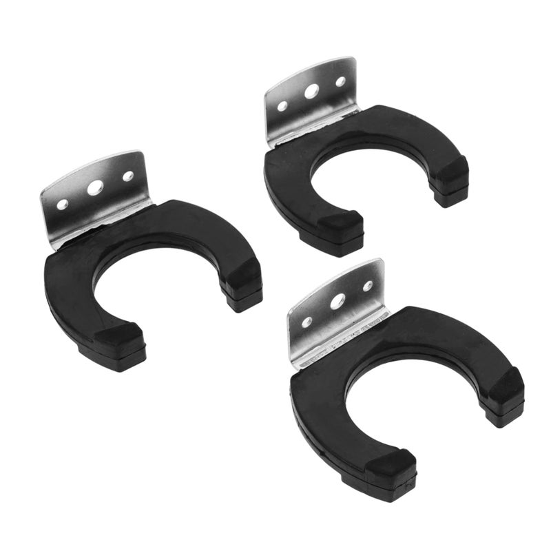 3 Pack Microphone Wall Hook Stand Durable Mic Rack for Wireless Mics Safe Storage - Image 2