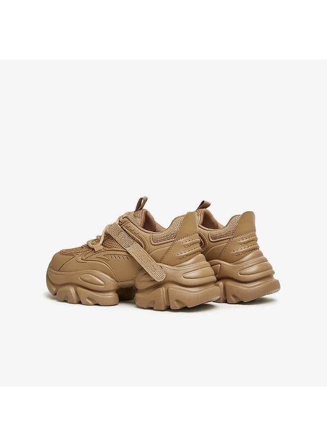 Tata Tata Bubble Cream White Dad Sneakers Women's Height Increasing Casual Shoes Thick Sole Brown (single Lining) Size 40 - Image 2