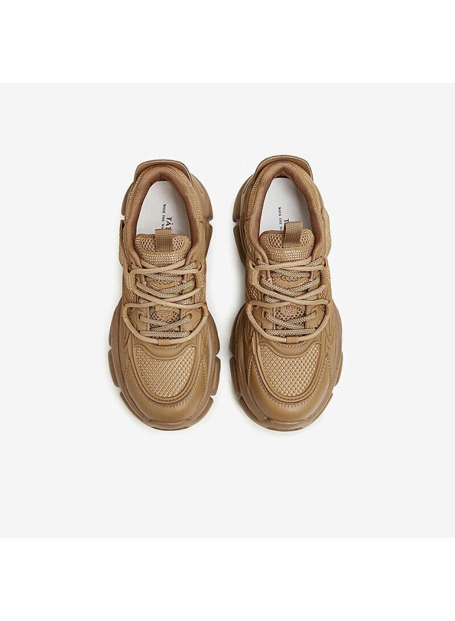 Tata Tata Bubble Cream White Dad Sneakers Women's Height Increasing Casual Shoes Thick Sole Brown (single Lining) Size 40 - Image 3