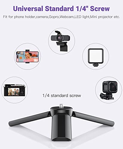 Anozer Mini Tripod with Universal Phone Holder & Cold Shoe, Lightweight Phone Stand & Camera Tripod, Compatible with iPhone 14 Pro Max/14 Pro, GoPro, Webcam, Mini Projector - Image 5