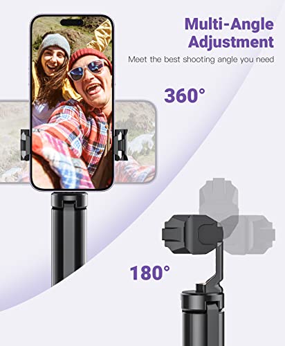 Anozer Mini Tripod with Universal Phone Holder & Cold Shoe, Lightweight Phone Stand & Camera Tripod, Compatible with iPhone 14 Pro Max/14 Pro, GoPro, Webcam, Mini Projector - Image 3