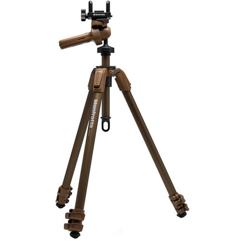 Manfrotto Alpha S.H.O.T. Grip Pro Tripod Kit Aluminimum (055-Series Legs) - Image 1