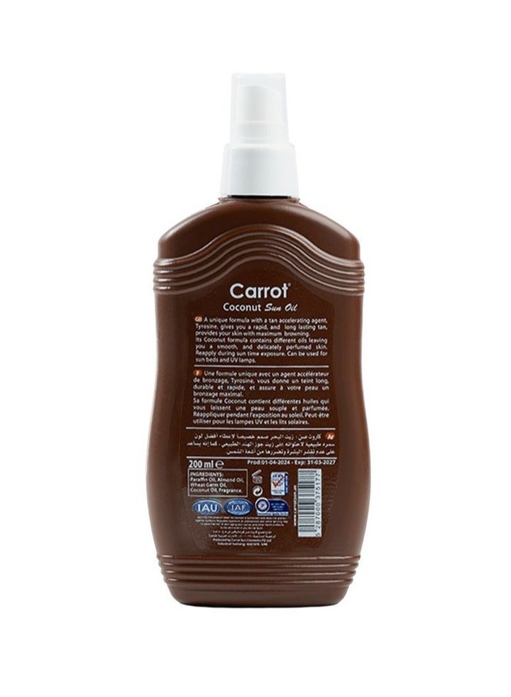 Carrot Sun بخاخ تان جزر الشمس بجوز الهند 200 مل - Image 2