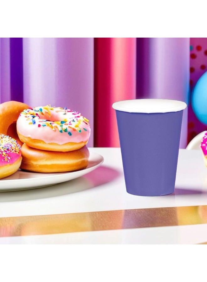 Amscan Paper Cups Party Pack 266ml-20 Pcs, New Purple - Image 4