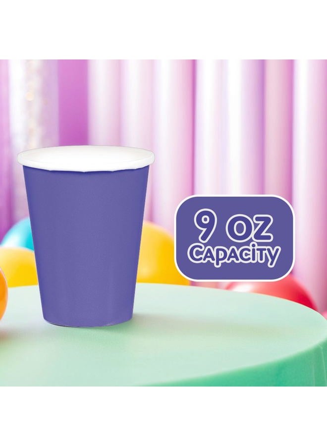 Amscan Paper Cups Party Pack 266ml-20 Pcs, New Purple - Image 5