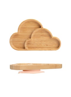 Generic Cute Cartoon Kids Sectioned Dinner PlateCloud dinner plate peach color Cloud dinner plate peach color 