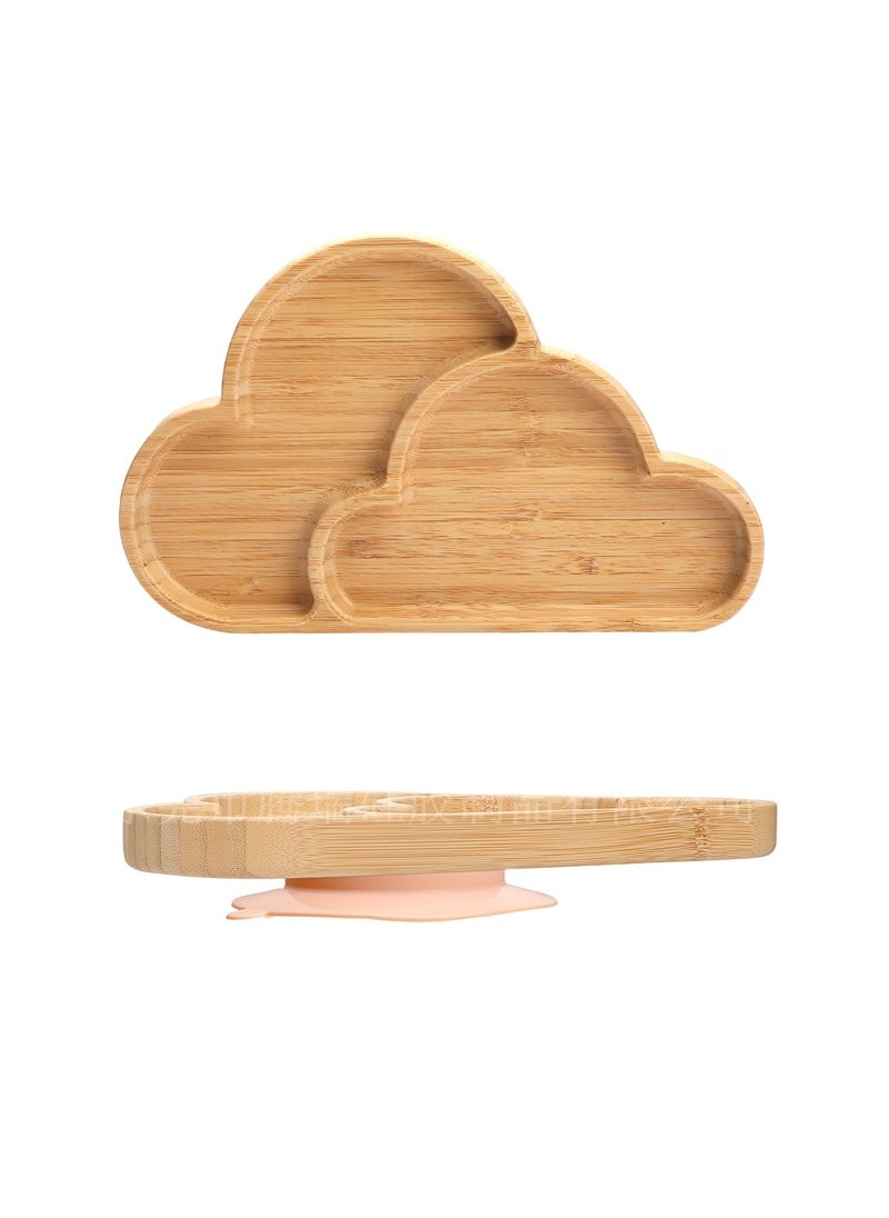 Generic - Cute Cartoon Kids Sectioned Dinner PlateCloud dinner plate peach color Cloud dinner plate peach color - Image 1