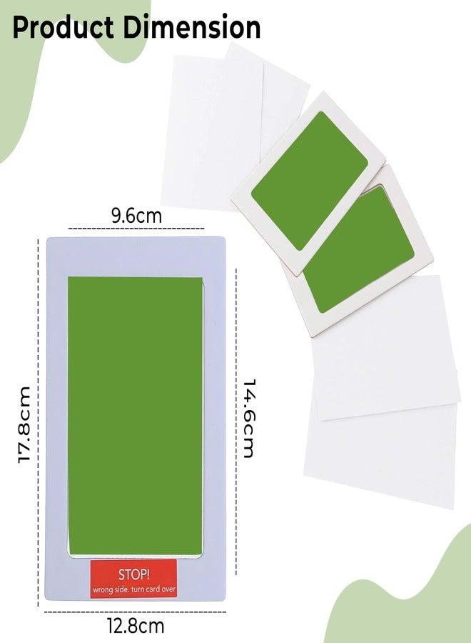Bembika Baby Finger Print and Footprint Kit inkpad for Kids, Safe and Non Toxic Ink Pad for Baby Foot Prints and Handprints - Light Green - Image 3