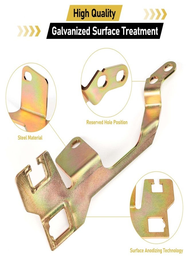 Atesilor Throttle Cable Bracket and Kickdown Cable Bracket #157313 Compatible with Edelbrock Carburetor Performer, for Thunder AVS, for Quadrajet-style Carburetors Fits TH350, 700-R4 and 200-4R Cables - Image 4