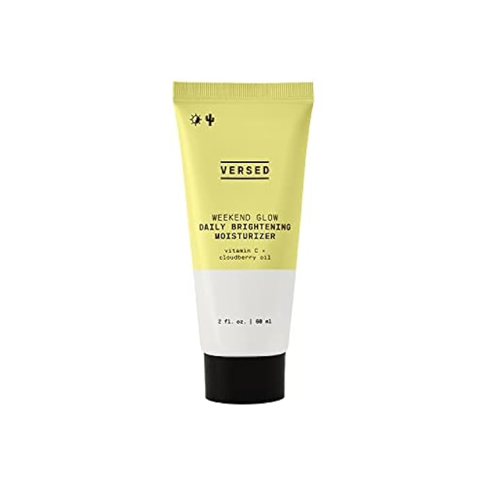 Versed Weekend Glow Daily Brightening Moisturizer - Vegan Lightweight Vitamin C Moisturizer with Cloudberry Seed Oil - Hydrating Face Moisturizer for Discoloration & Uneven Texture (2oz) - Image 1