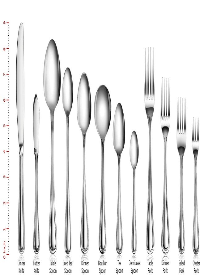 نيو ستار فود سيرفيس شوكة تقديم من نيو ستار فود سيرفيس، طراز سليم لاين 58109، مصنوعة من الفولاذ المقاوم للصدأ 18/0، طولها 8.25 بوصة، طقم من 12 قطعة - Image 4
