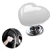 IRIDESCENT Car OneTouch Start Button with PushtoStart Rocker Lever Engine StartStop Joystick and Full Metal Ballbar Starter Cover for Decorative Accessories Metal Heart White - Image 2