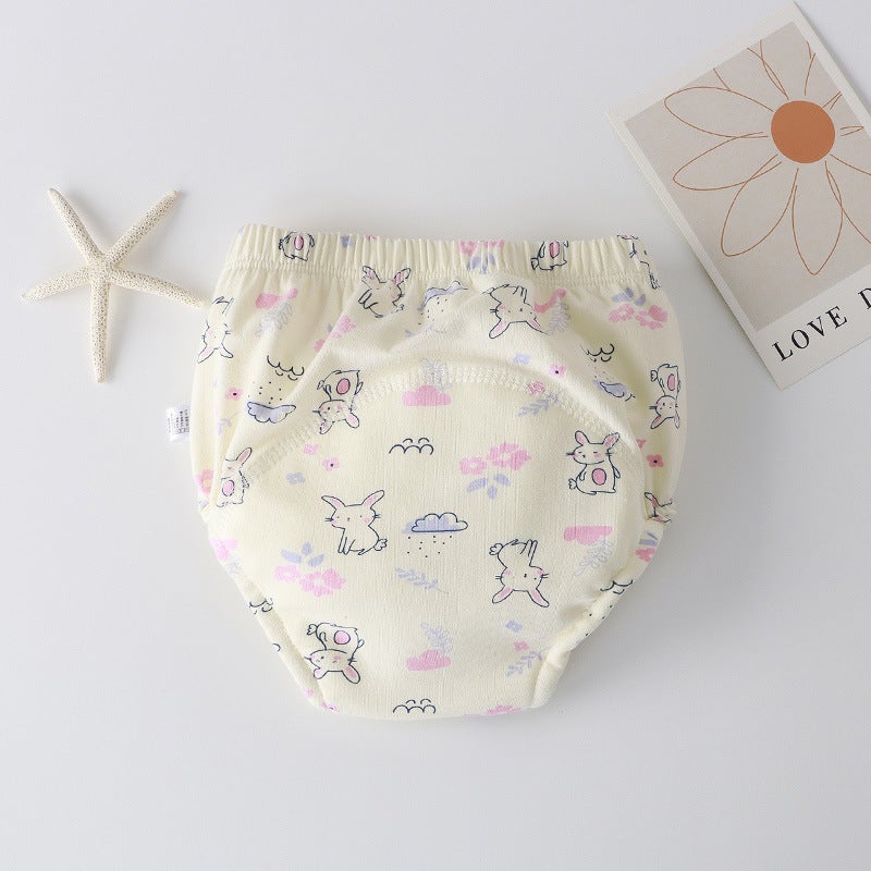 Baby Training Pants Second Generation New Upgraded Anti-Side Leakage Wings Kidsren'S Toilet Practice Pants Cloth Diapers Breathable Type A - Image 1