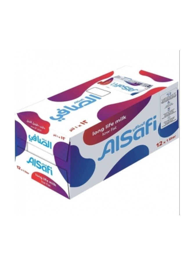 ALSAFI UHT Milk 12x1L Low Fat