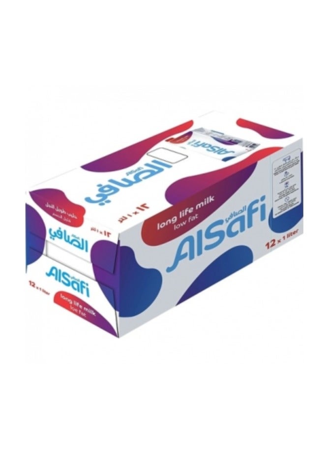 AlSafi حليب الصافي UHT 12x1 لتر قليل الدسم - Image 1