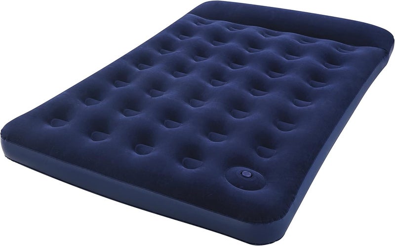 بافيلو بستوي 67225 سرير هواء مزدوج سهل النفخ أزرق 75" × 54" × 11"/1.91م × 1.37م × 28سم - Image 1