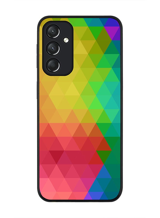 Stylizedd Rugged Black edge case for Samsung Galaxy A05s, Slim fit Soft Case Flexible Rubber Edges Anti Drop TPU Gel Thin Cover- Tropical Prism - Image 1