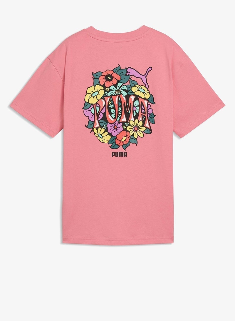 بوما تيشيرت برسومات شبابي مريح بتصميم التسعينات - Image 5