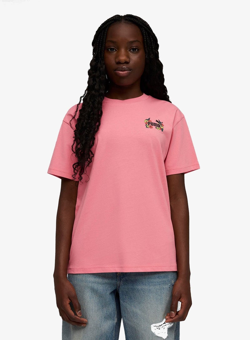 PUMA Youth Mid90S Relaxed Graphic T-Shirt - Image 1