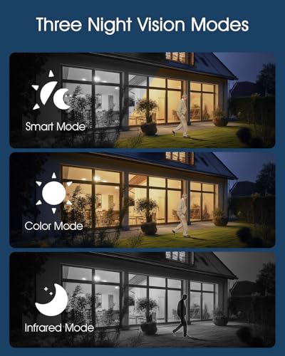 ANRAN Solar Security Cameras Wireless Outdoor,2K Cameras for Home Security with Fixed Solar Panel, 360° PTZ for Home Surveillance,2.4G WiFi, PIR Human Detection, 3MP Color Night Vision, 2-Way Talk - Image 4