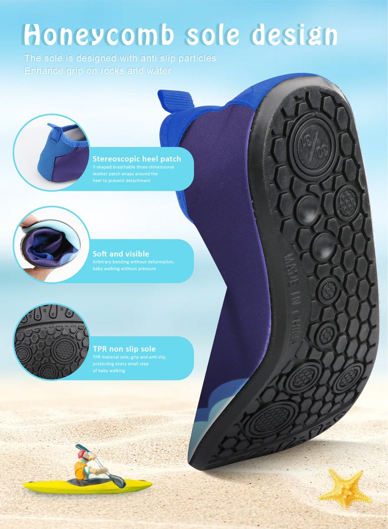 URbazaar Infant Water Socks Toddler Baby Boys Girls Non-Slip Socks Barefoot Quick-Dry Non-Slip Swim Socks Aqua Water Shoes for Beach Swimming Pool Water Park - Image 3