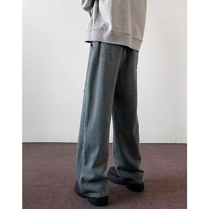 Unisex Classic Denim Jeans Loose Fit Daily Outdoor Wear - Image 4