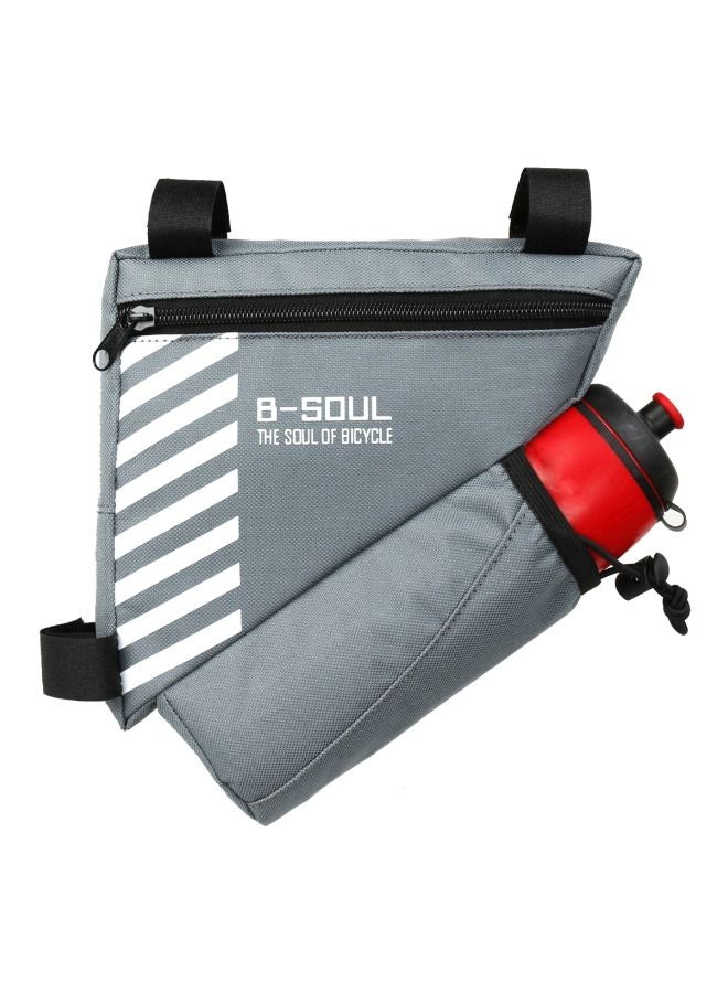 B-SOUL Triangle Bag With Water Bottle Pocket 21x18x1.5cm - Image 2