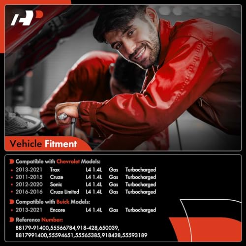 A-Premium Engine Oil Cooler and Oil Filter Housing Assembly Adapter w/Gaskets Compatible with Buick, Chevy Vehicles -1.4L Turbo - Encore, Cruze, Sonic, Trax -2011-2021 - Replaces 8817991400 - Image 2