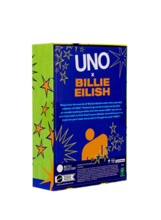 Mattel Games Canvas Billie Eilish UNO Canvas Collectible Card Game - Image 2
