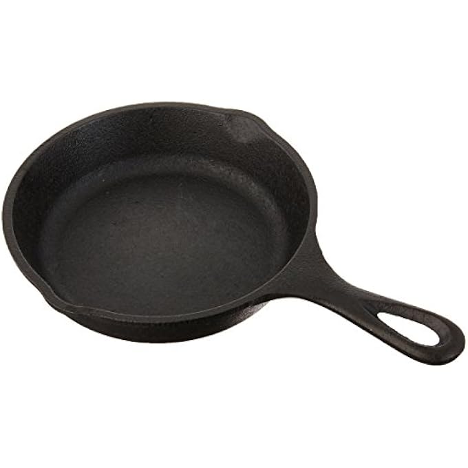Lodge H5Ms Heat Enhanced And Seasoned Cast Iron Mini Skillet 5Inch  Pack Of 1 Black 775 X 5125 X 1125 FbaH5Ms - Image 1