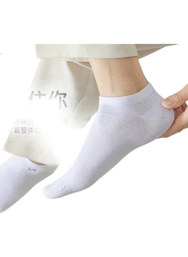 Miiow 6 Pairs Of Men'S Short Socks, Men'S Socks Summer Anti-Odor 100% Cotton Antibacterial Breathable Sports Casual Cotton Socks Boat Socks Men - Image 3