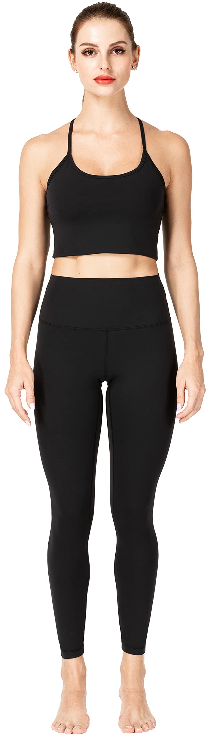 Sunzel Workout Leggings for Women, Squat Proof High Waisted Yoga Pants 4 Way Stretch, Buttery Soft (Black, L) - Image 5