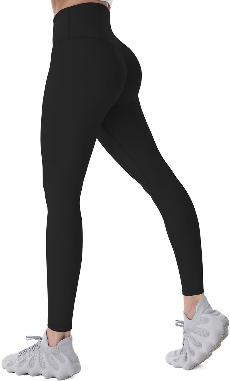 Sunzel Workout Leggings for Women, Squat Proof High Waisted Yoga Pants 4 Way Stretch, Buttery Soft (Black, L) - Image 1