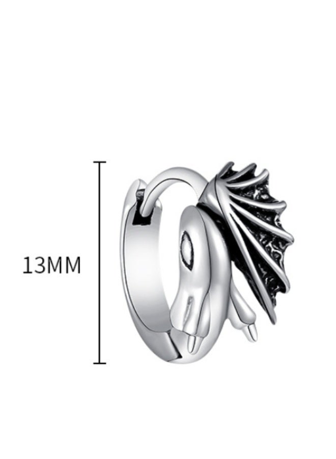 1 Pcs Hoops Earring for Men Titanuim Steel Retro Punk Style,Perfect for Couples, Retro Earrings - Image 3