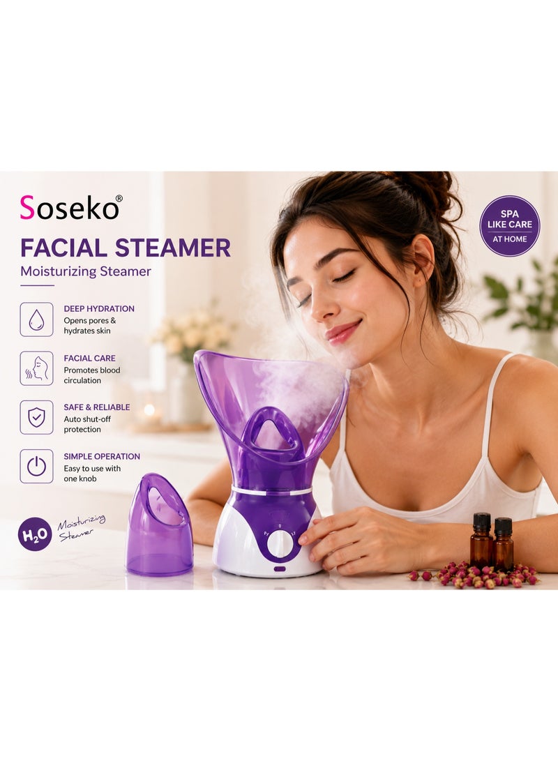 سوسيكو جهاز بخار الوجه Soseko NTFS-618 - سبا مرطب للوجه لترطيب عميق - Image 2