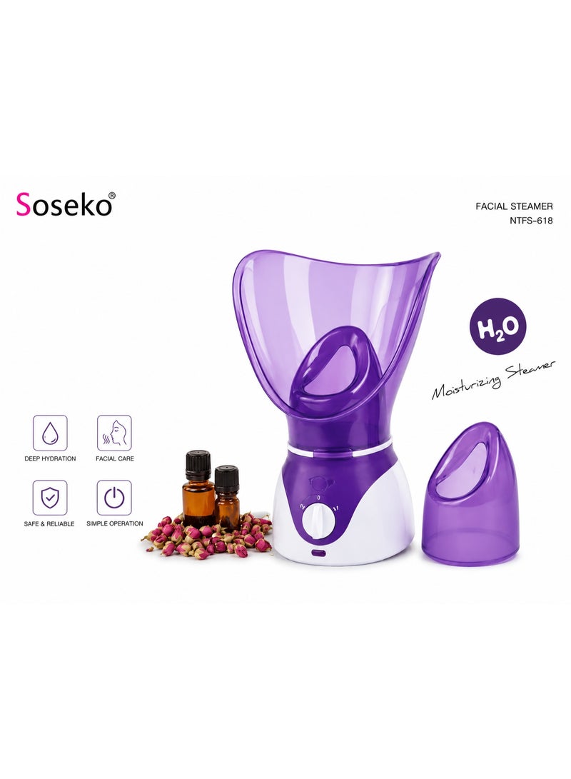 سوسيكو جهاز بخار الوجه Soseko NTFS-618 - سبا مرطب للوجه لترطيب عميق - Image 1