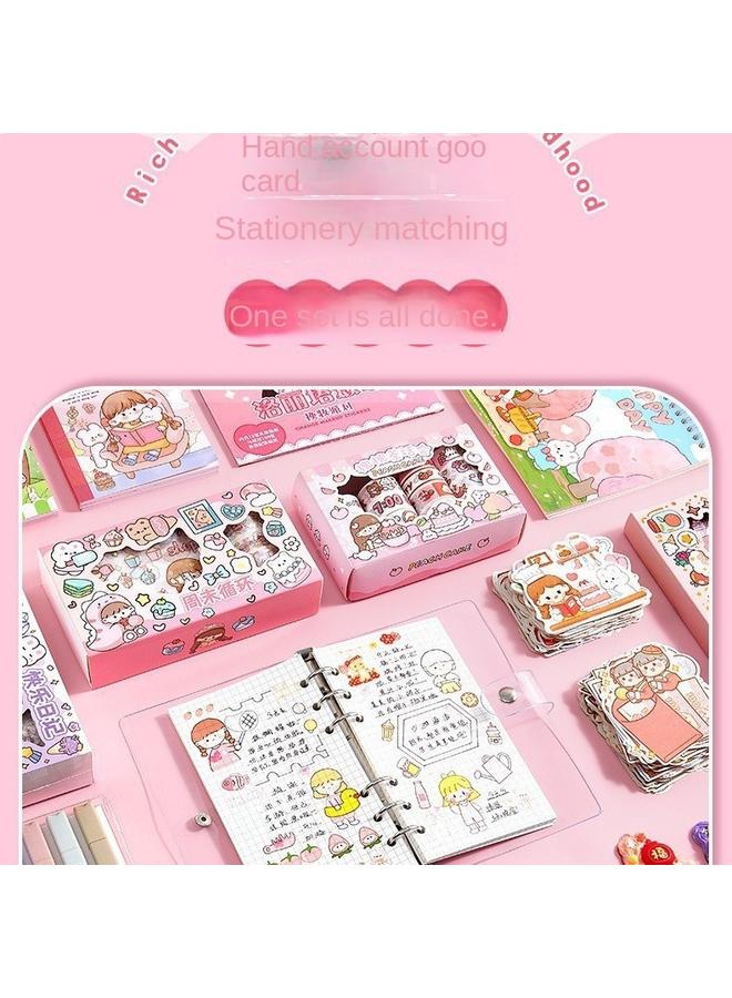 Bluejw 2024 Hand Account Holding Bucket New Cute Hand Account Suit Gift Box Hand Account Book Girl's Toy Children's Day Gift  - Image 4