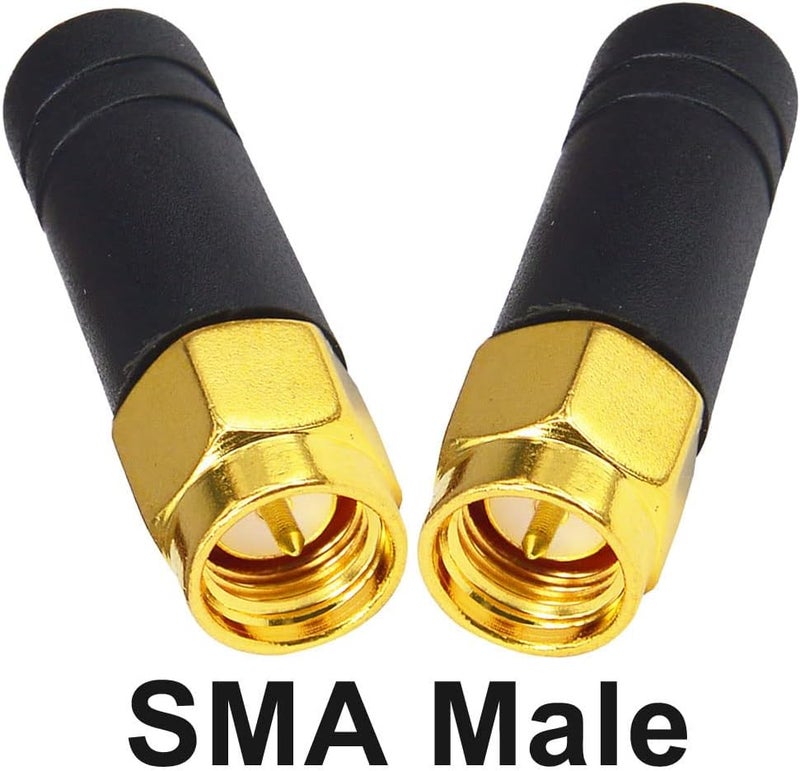 onelinkmore FPV Small WiFi Antenna 2.4GHz Wireless Module Omni Directional Thumb Antenna mmdvm Network Router Antenna SMA Male TX RX Mini RHCP Racing Drone Antenna for Multicopter WiFi USB Adapter Pack of 2 - Image 3