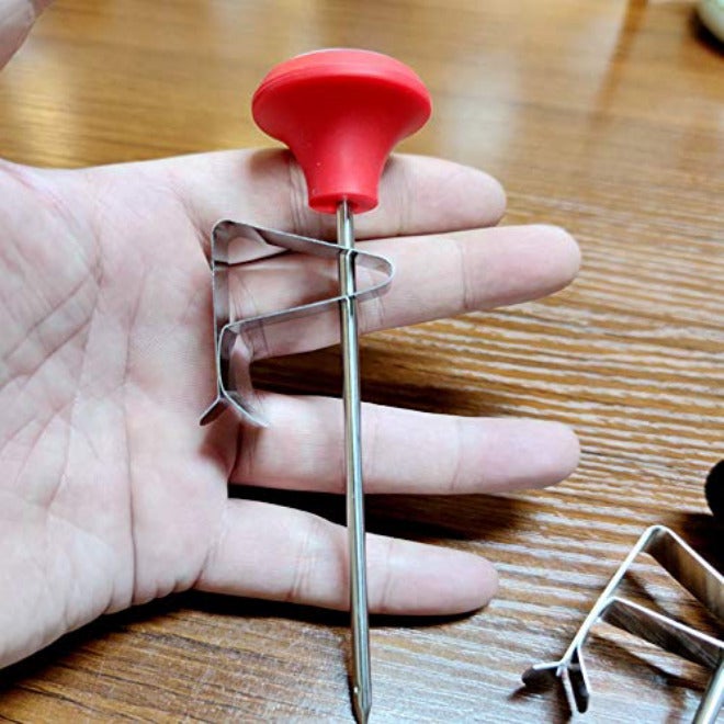Pen-Type Pointer Thermometer Mechanical Meat Thermometer Stainless Steel Probe Food - Image 4