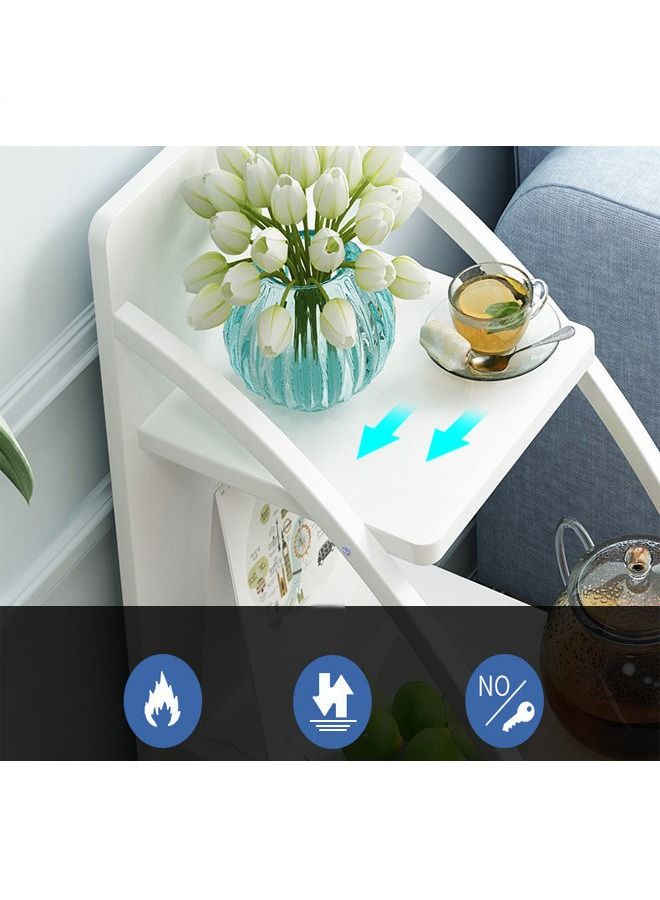 fashionhome طاولة قهوة بتصميم حديث لغرفة المعيشة 49.5 x 28.5 x 77.5 - Image 3