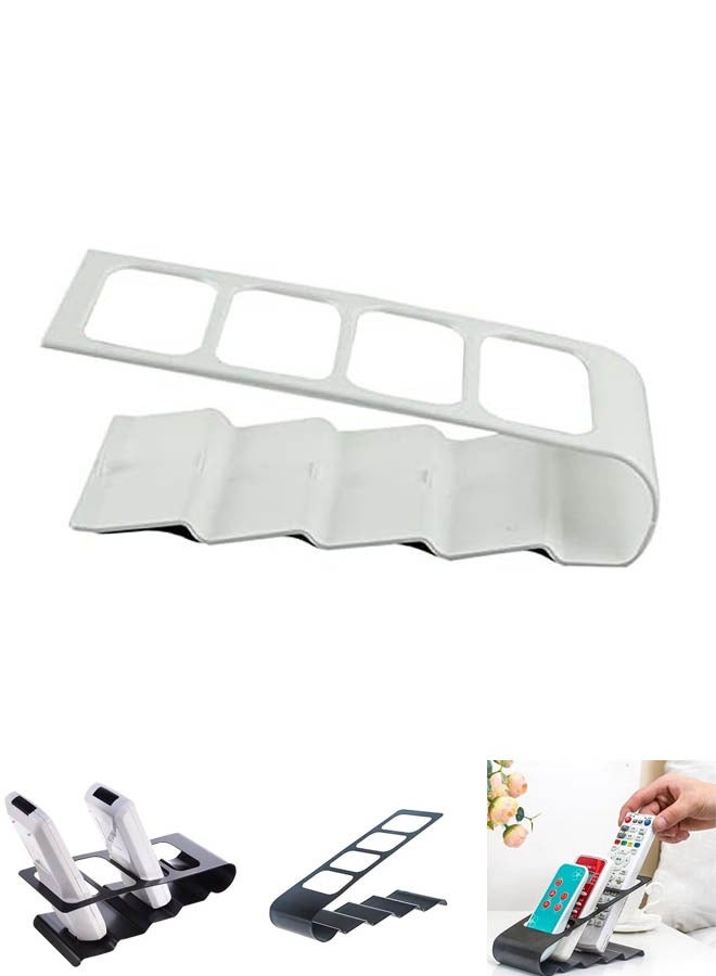 co arma 4 Slot Metal Remote Holder and Organizer White  - Image 4