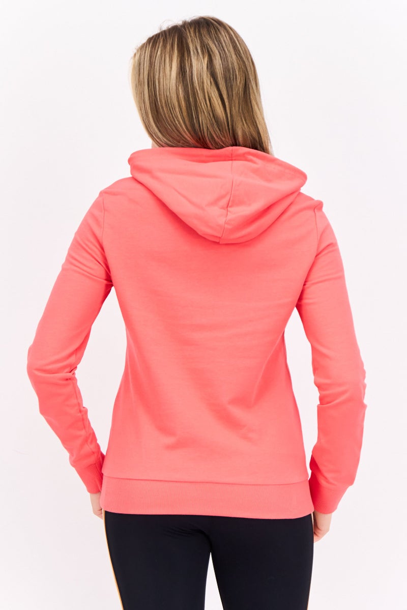 PUMA Women Regular Fit Long Sleeves Outdoor Hoodie, Coral  - Image 3