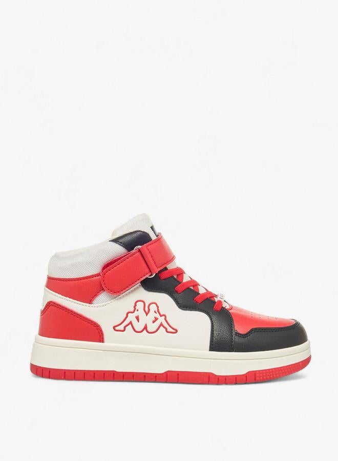 Kappa Boys Colourblock Hook And Loop High Top Sneakers - Image 3
